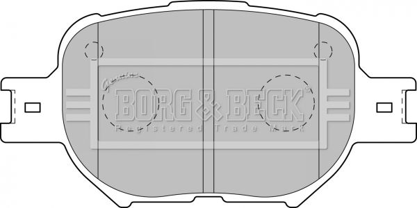 BORG & BECK Комплект тормозных колодок, дисковый тормоз BBP1767